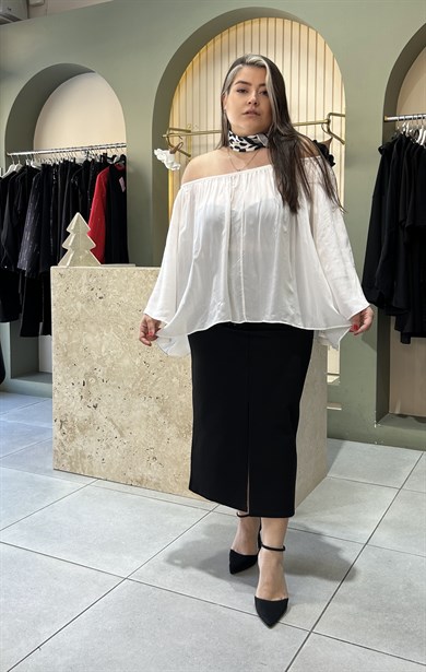 Beyaz Madonna Bluz