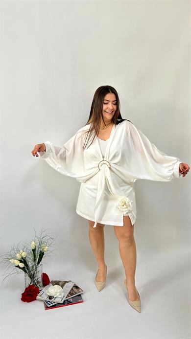 Gold Toka Detaylı Bluz 