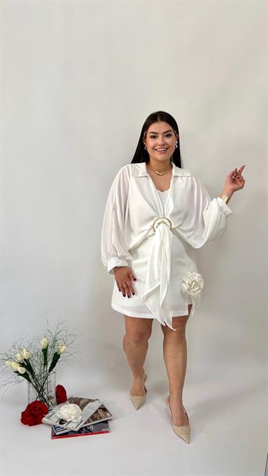 Gold Toka Detaylı Bluz 