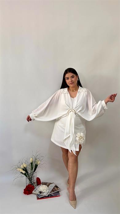 Gold Toka Detaylı Bluz 