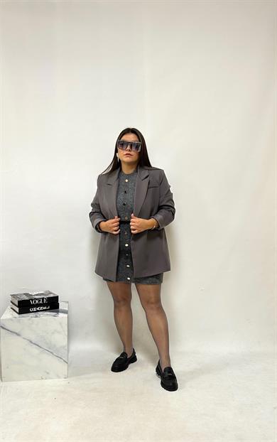 Gri Triko Etekli Takım