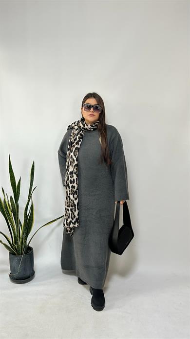 Gri Yumoş Pinterest Elbise