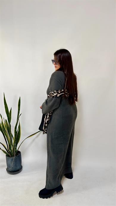 Gri Yumoş Pinterest Elbise