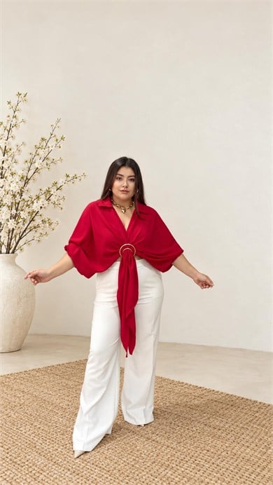 HNZ01-Bej Palazzo Pantolon