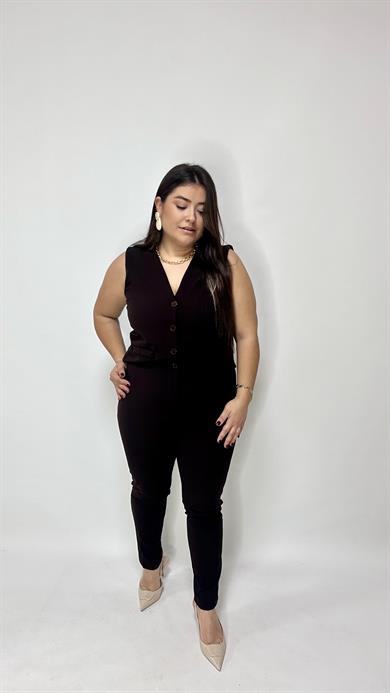 Kahve  Dar Paça Pantolon