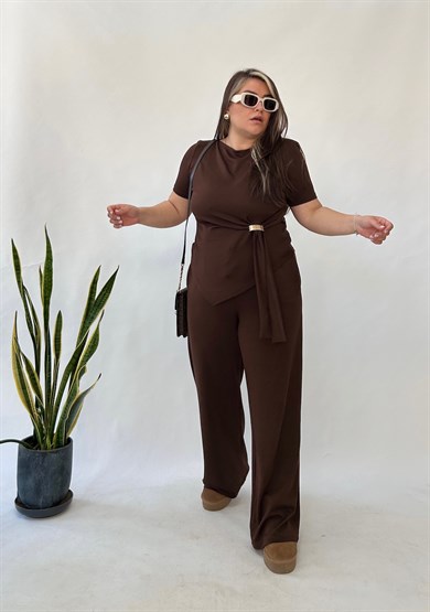 Kahve Modal Tokalı Takım 