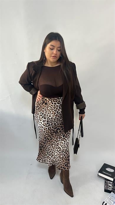 Kahve Transparan  Bluz