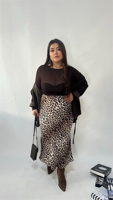 Kahve Transparan  Bluz