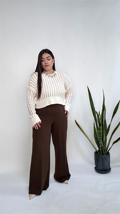 Kahverengi Palazzo Pantolon - 2001