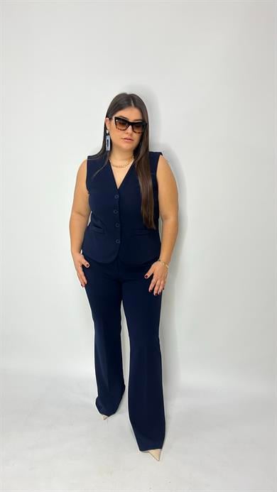 Lacivert İspanyol Pantolon