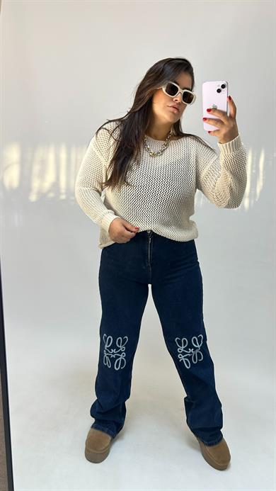 Marka Model Nakış Detay Jean