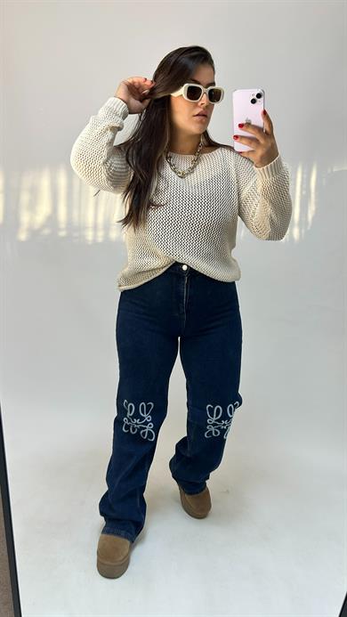 Marka Model Nakış Detay Jean