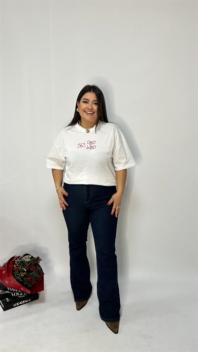 Nakış Detaylı T-Shirt