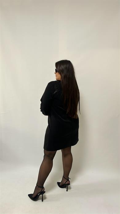 Nubuk Zımba Detay Elbise 