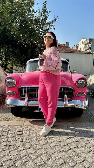 Pembe Jogger  Pantolon