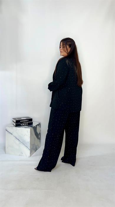 Premium Taşlı Palazzo Pantolon 