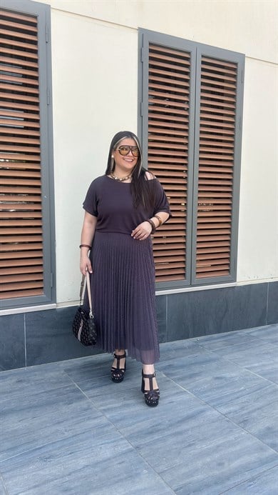 Puantiyeli İkili Elbise