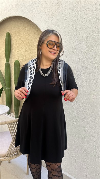 Sihirli Çelik Kumaş Godeli Elbise