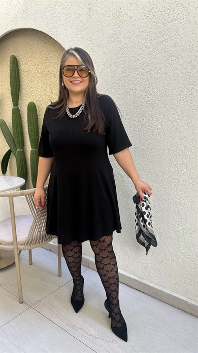 Sihirli Çelik Kumaş Godeli Elbise