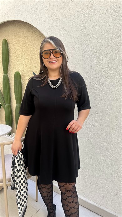 Sihirli Çelik Kumaş Godeli Elbise