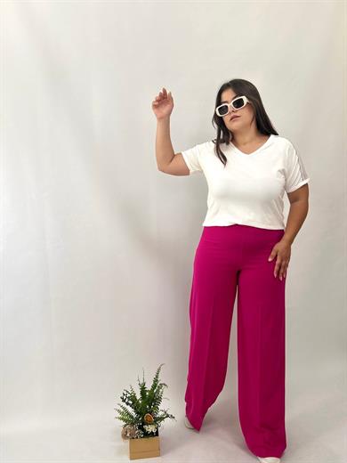 Sihirli Fuşya Palazzo Pantolon 
