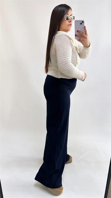 Sihirli Lacivert Palazzo Pantolon 