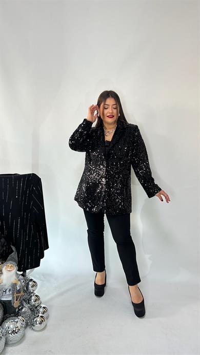 Sihirli Siyah Dar Paça Pantolon 