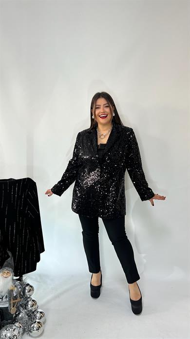 Sihirli Siyah Dar Paça Pantolon 