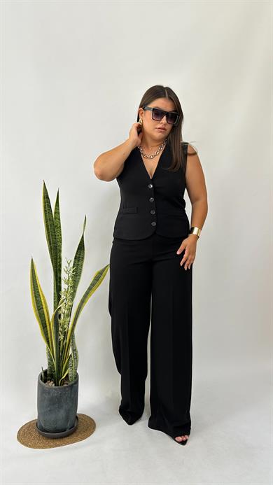 Sihirli Siyah Palazzo Pantolon - 2001