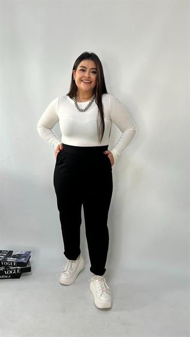 Siyah Çelik Cepli Pantolon