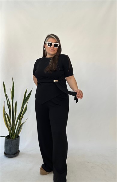 Siyah  Modal Tokalı Takım 