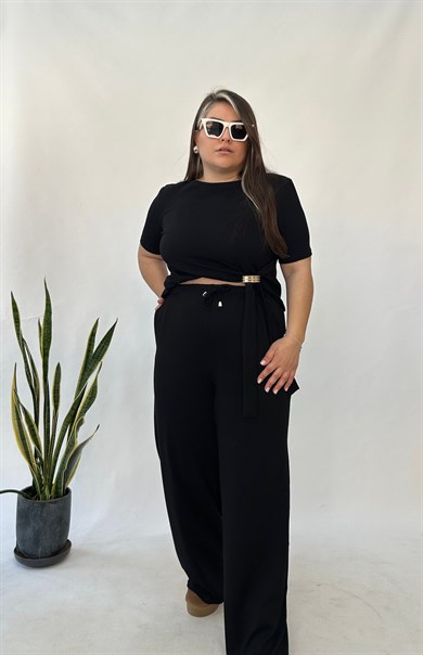 Siyah  Modal Tokalı Takım 