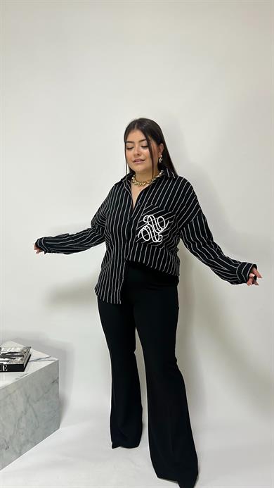 Siyah Sihirli İspanyol Pantolon