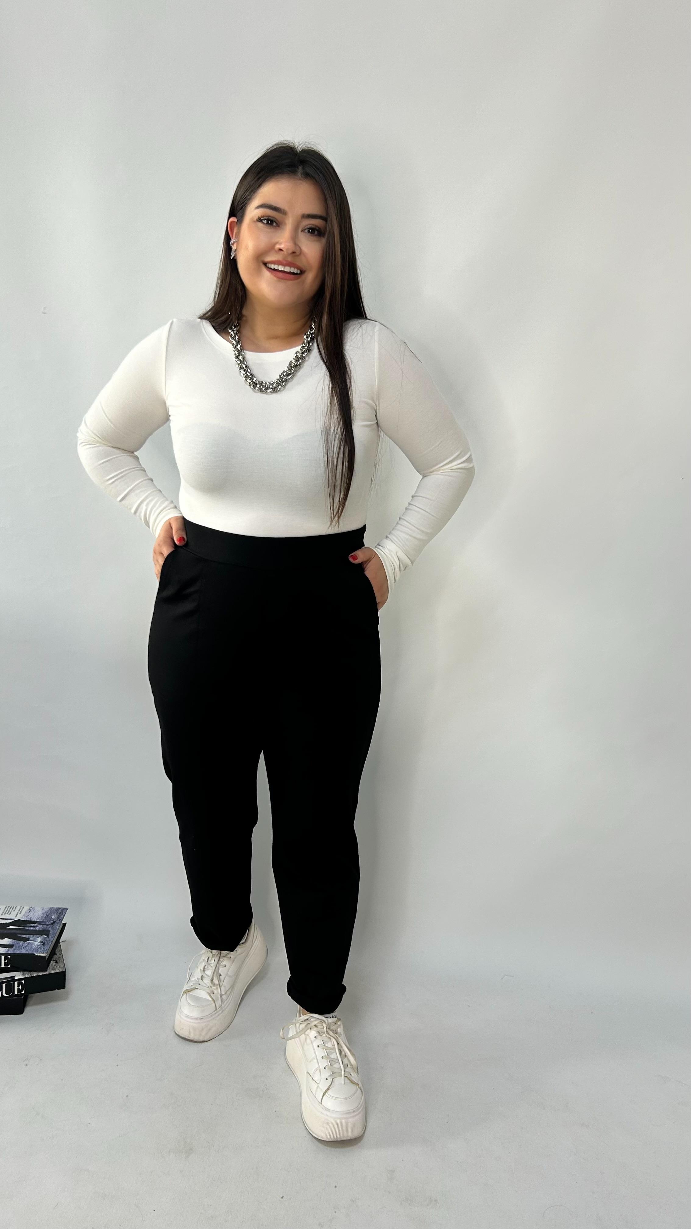 Siyah Çelik Cepli Pantolon