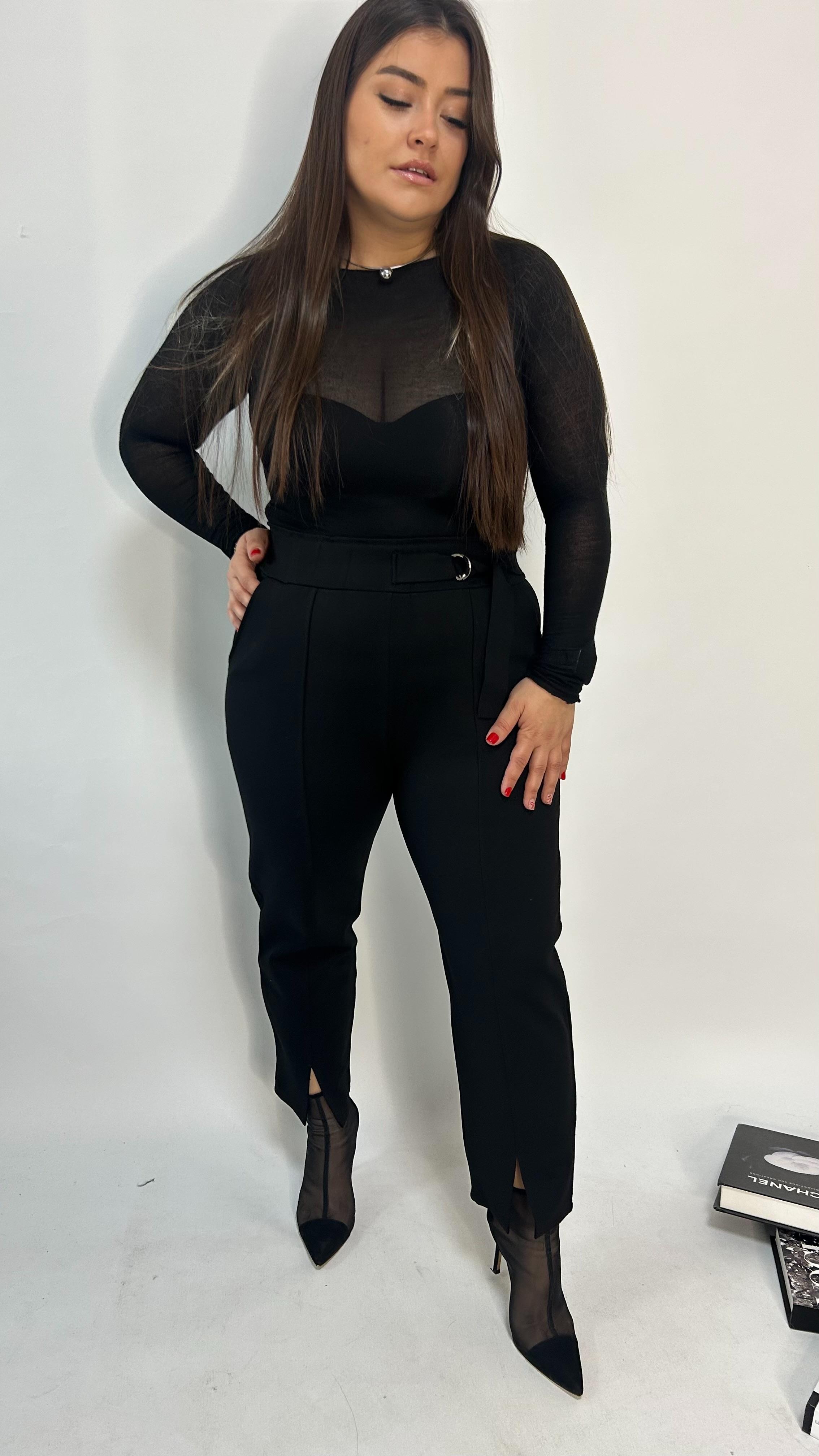 Siyah Transparan  Bluz