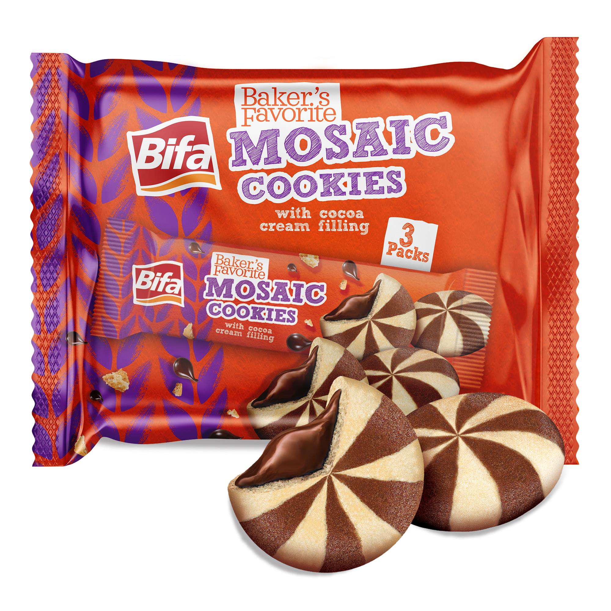 Bifa Bakers Favorite Kakaolu Kremalı Mozaik Bisküvi 240 gr x 2 Adet