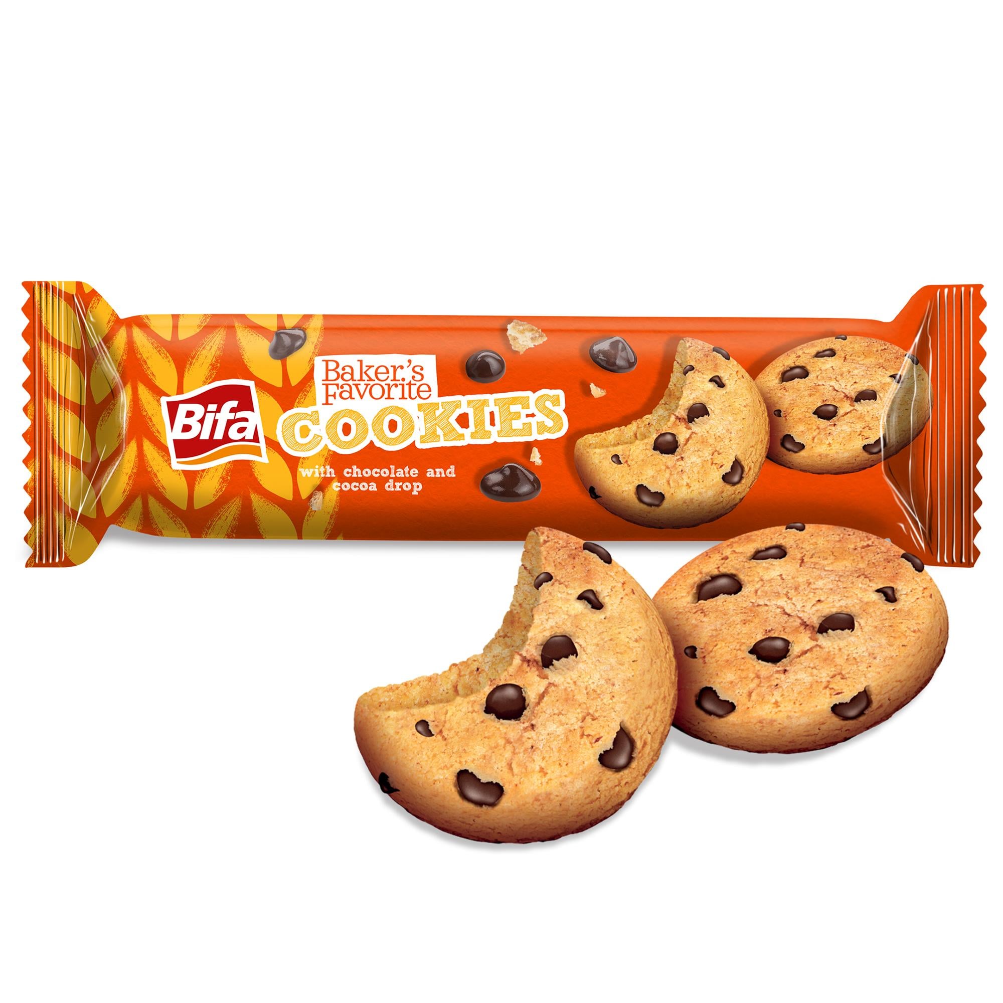 Bifa Bakers Favorite Sütlü Çikolata ve Kakaolu Damlalı Pasta Bisküvi 80 gr x 6 Adet