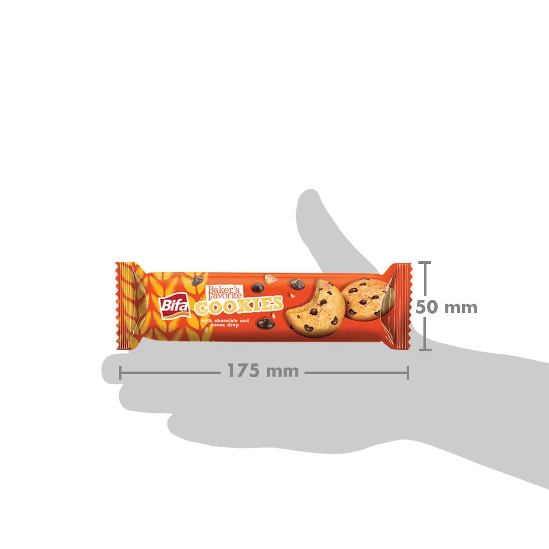 Bifa Bakers Favorite Sütlü Çikolata ve Kakaolu Damlalı Pasta Bisküvi 80 gr x 6 Adet