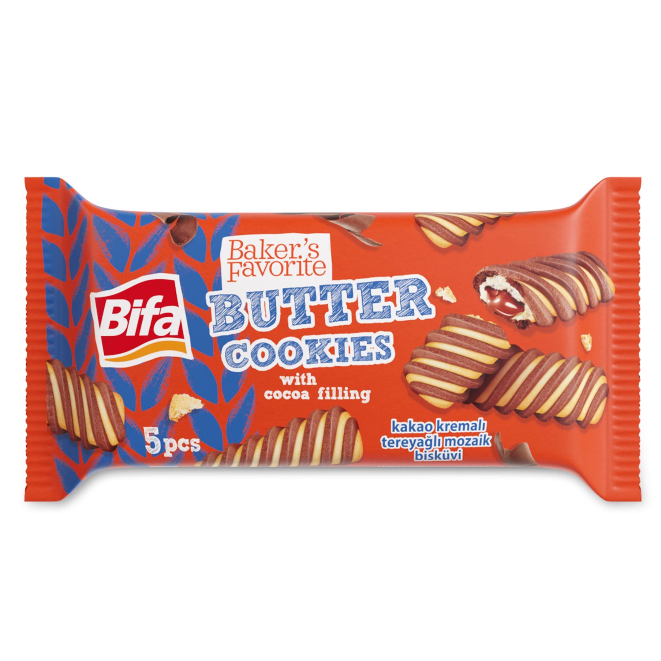 Bifa Bakers Favorite Tereyağlı Bisküvi Kakao Kremalı 100 gr x 4 adet