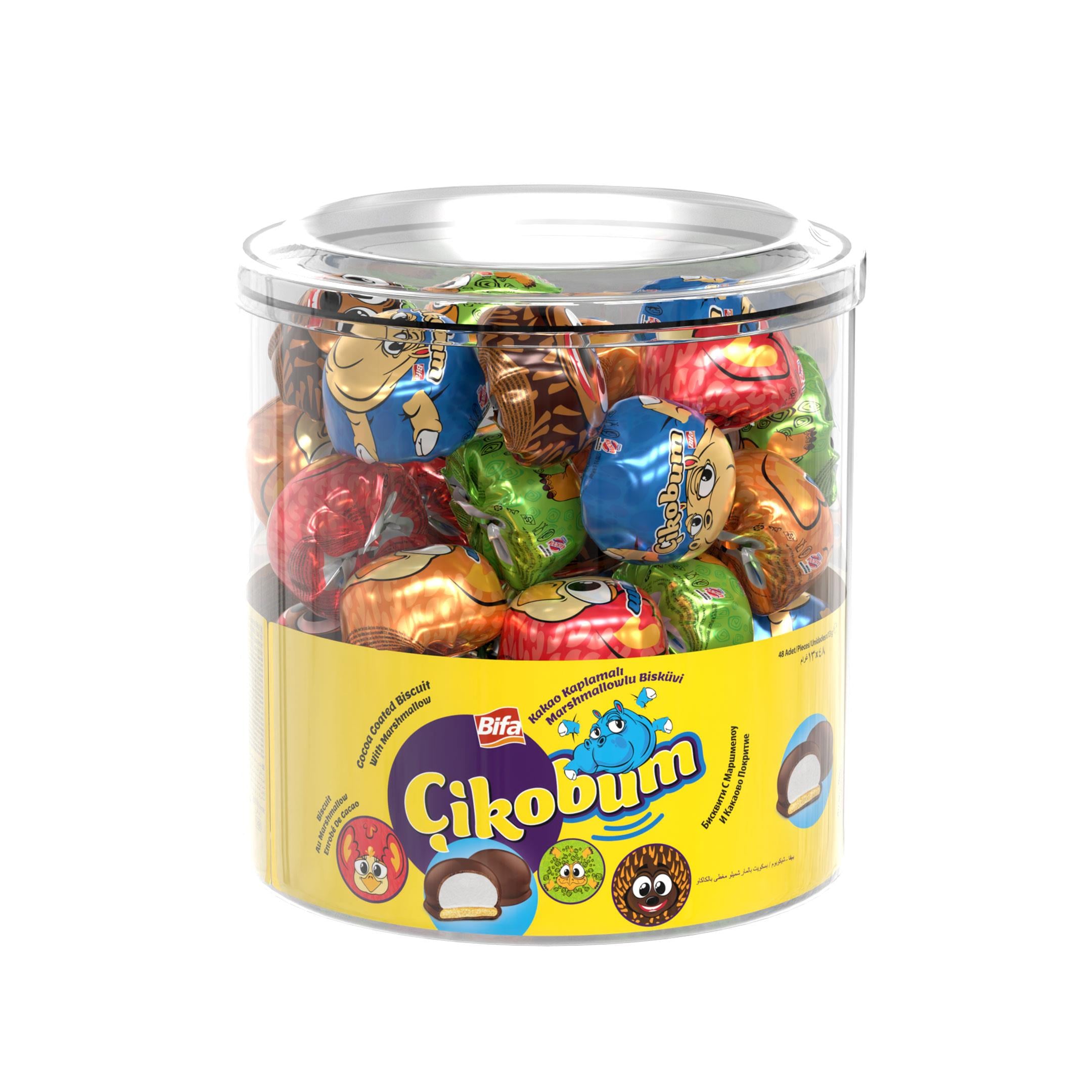 Bifa Çikobum Kaplamalı Marshmallowlu Bisküvi 13 gr x 48 Adet
