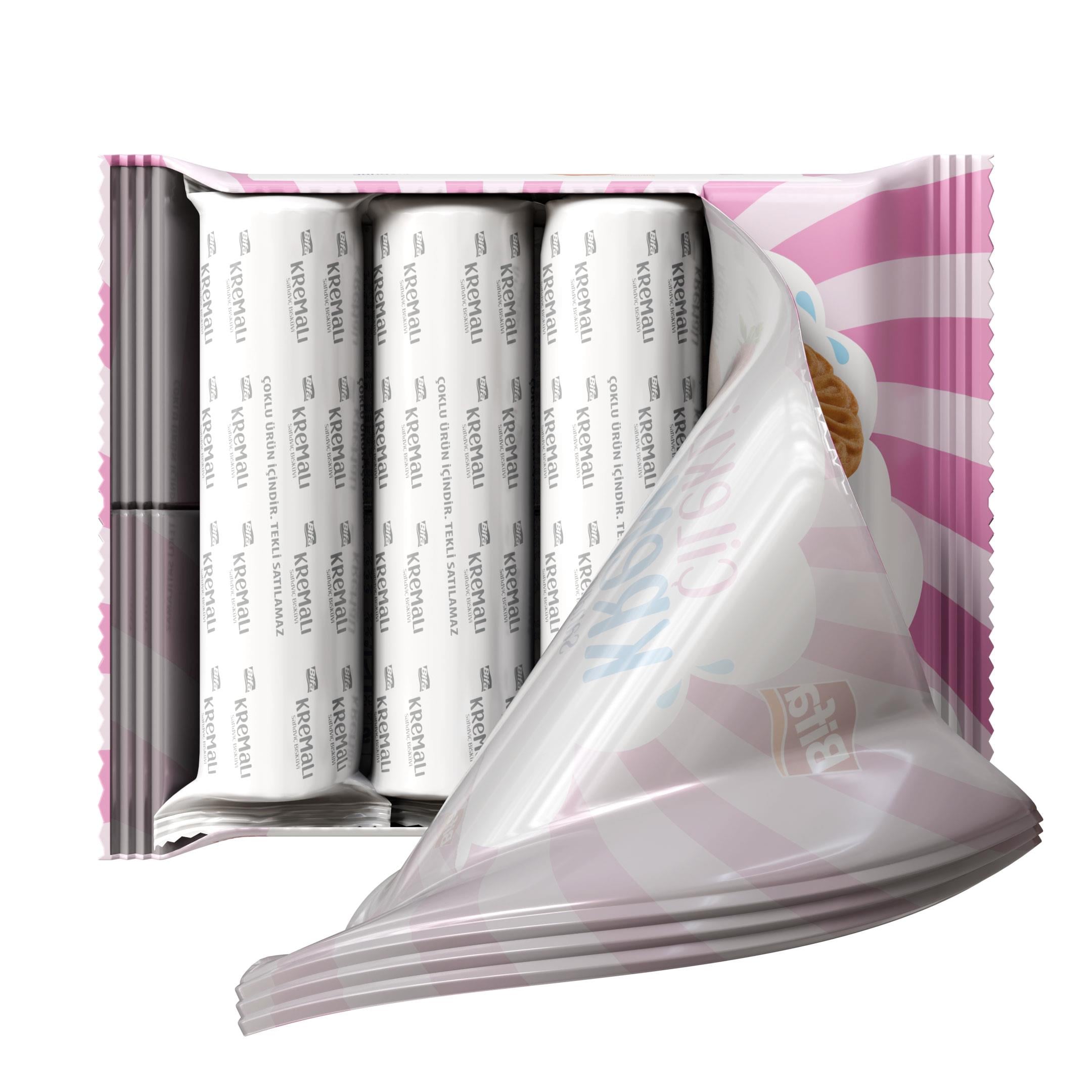 Bifa Çilekli Kremalı Sandviç Bisküvi 240 gr x 2 adet
