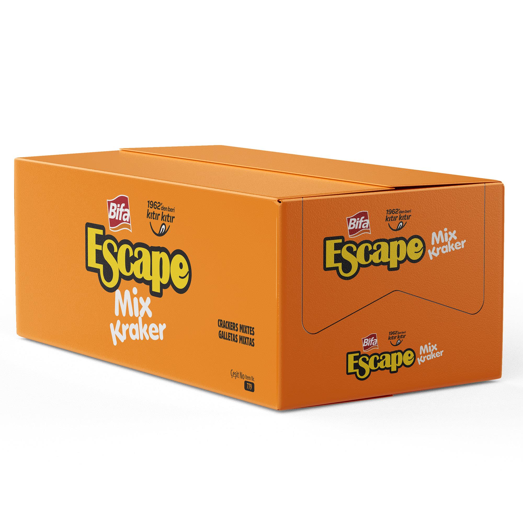 Bifa Escape Mix Kraker - Balık - Nokta - Badem 150 gr x 14 Adet