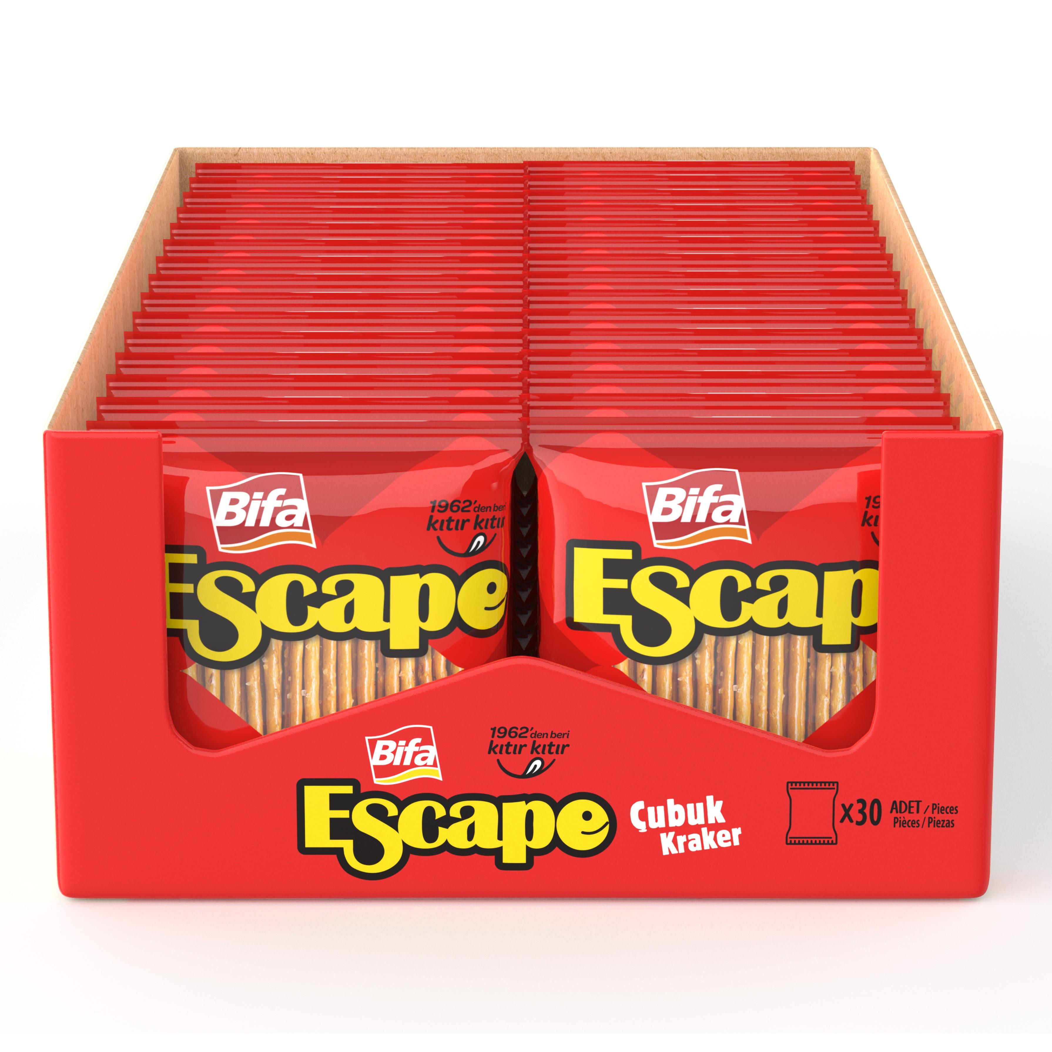 Bifa Escape Tuzlu Çubuk Kraker 150 gr x 30 Adet