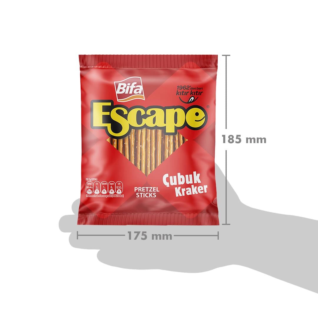 Bifa Escape Tuzlu Çubuk Kraker 150 gr x 3 Adet