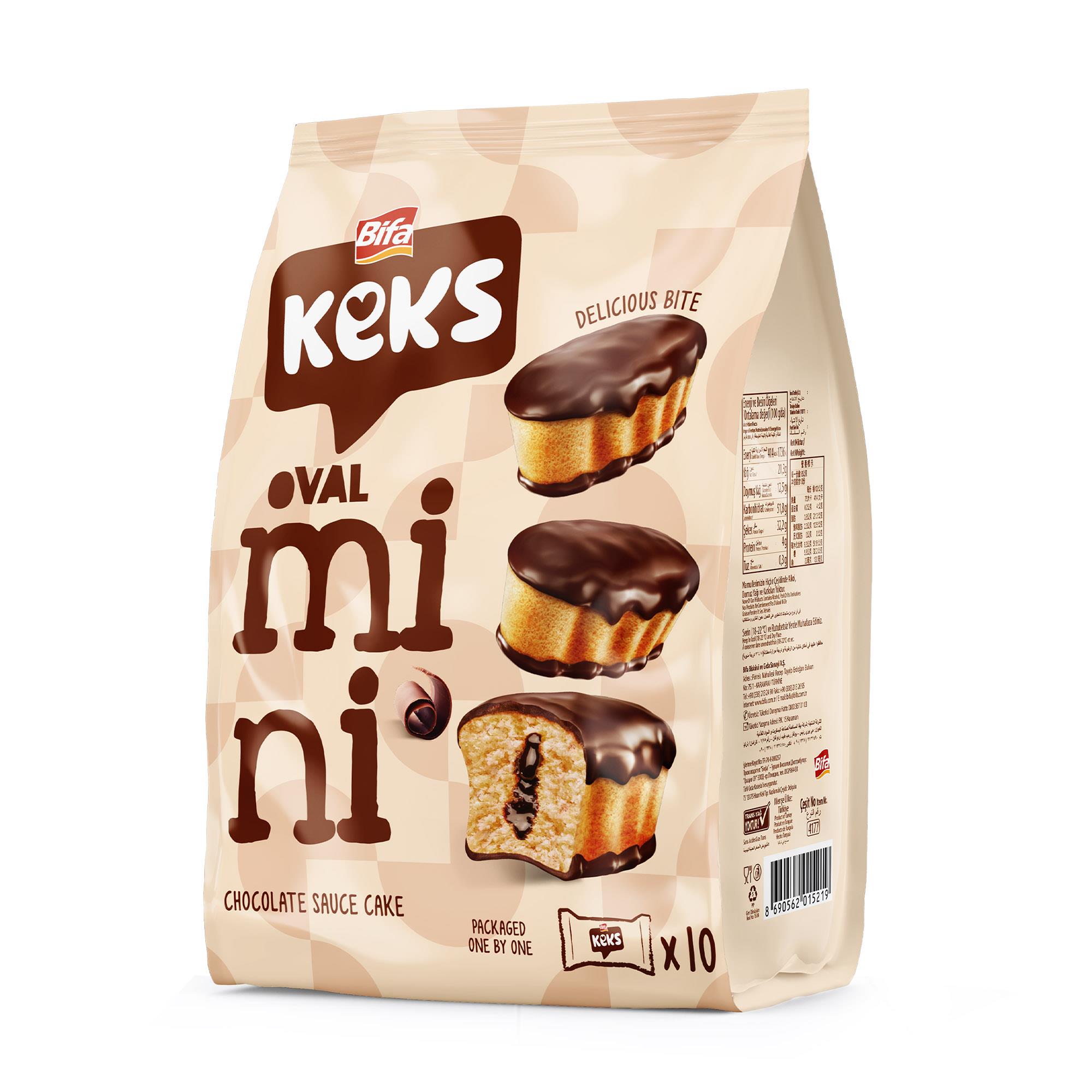 Bifa Keks Mini Oval Kek Çikolatalı 170 gr x 2 Adet