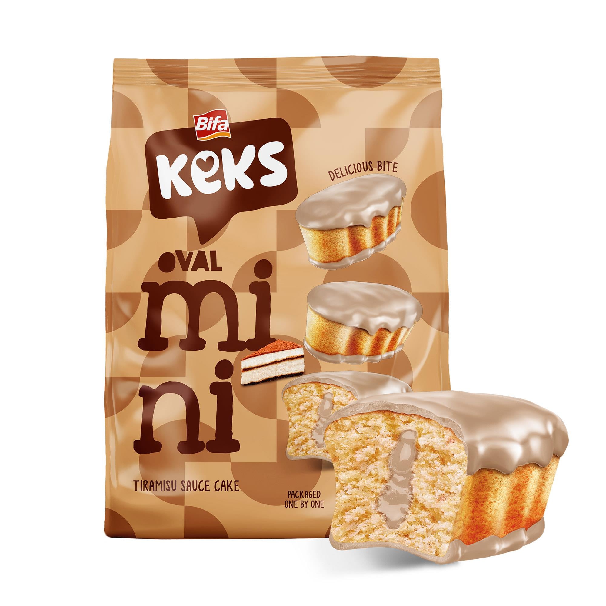 Bifa Keks Mini Oval Kek Tiramisulu 170 gr x 2 Adet