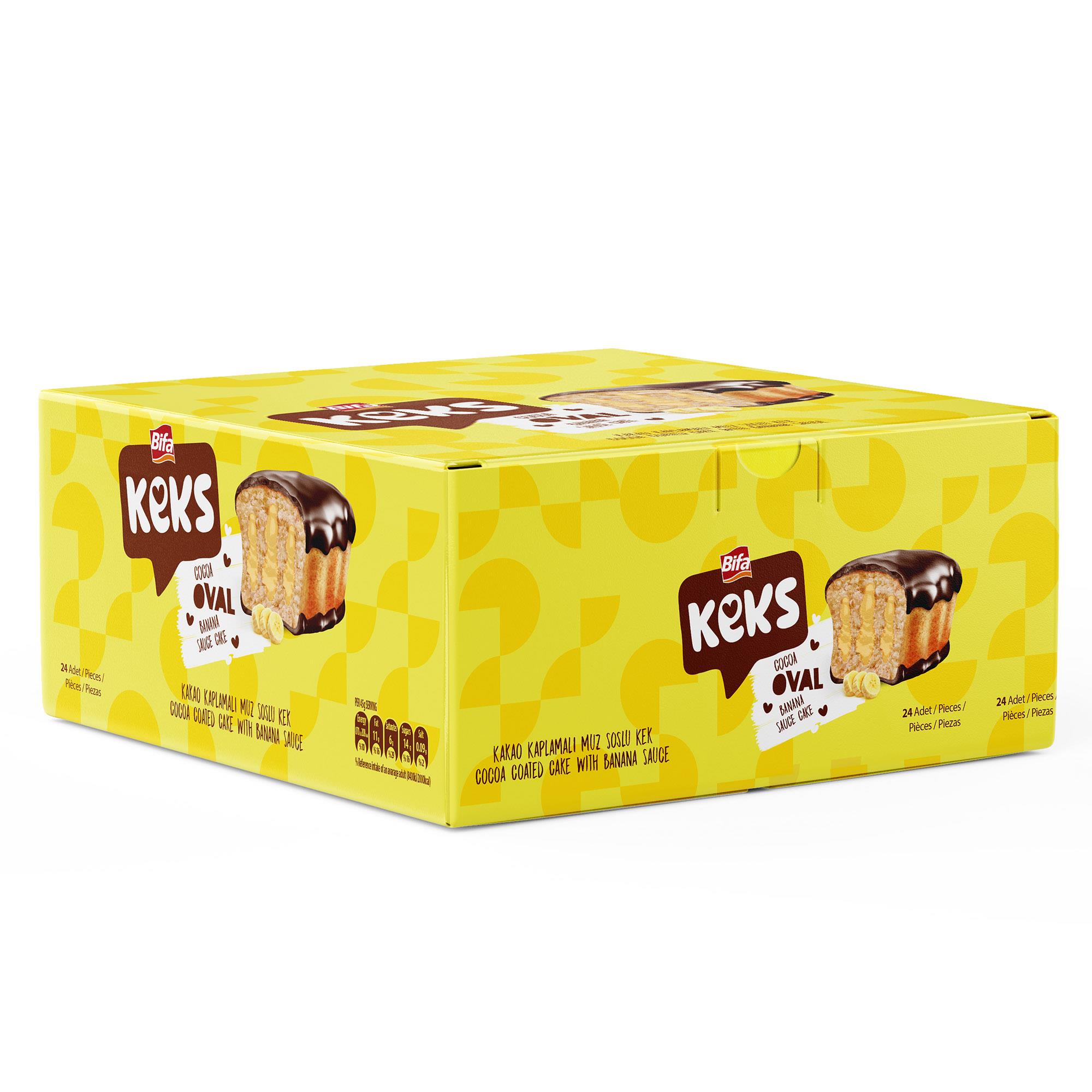 Bifa Keks Oval Kek Muzlu 45 gr x 24 Adet