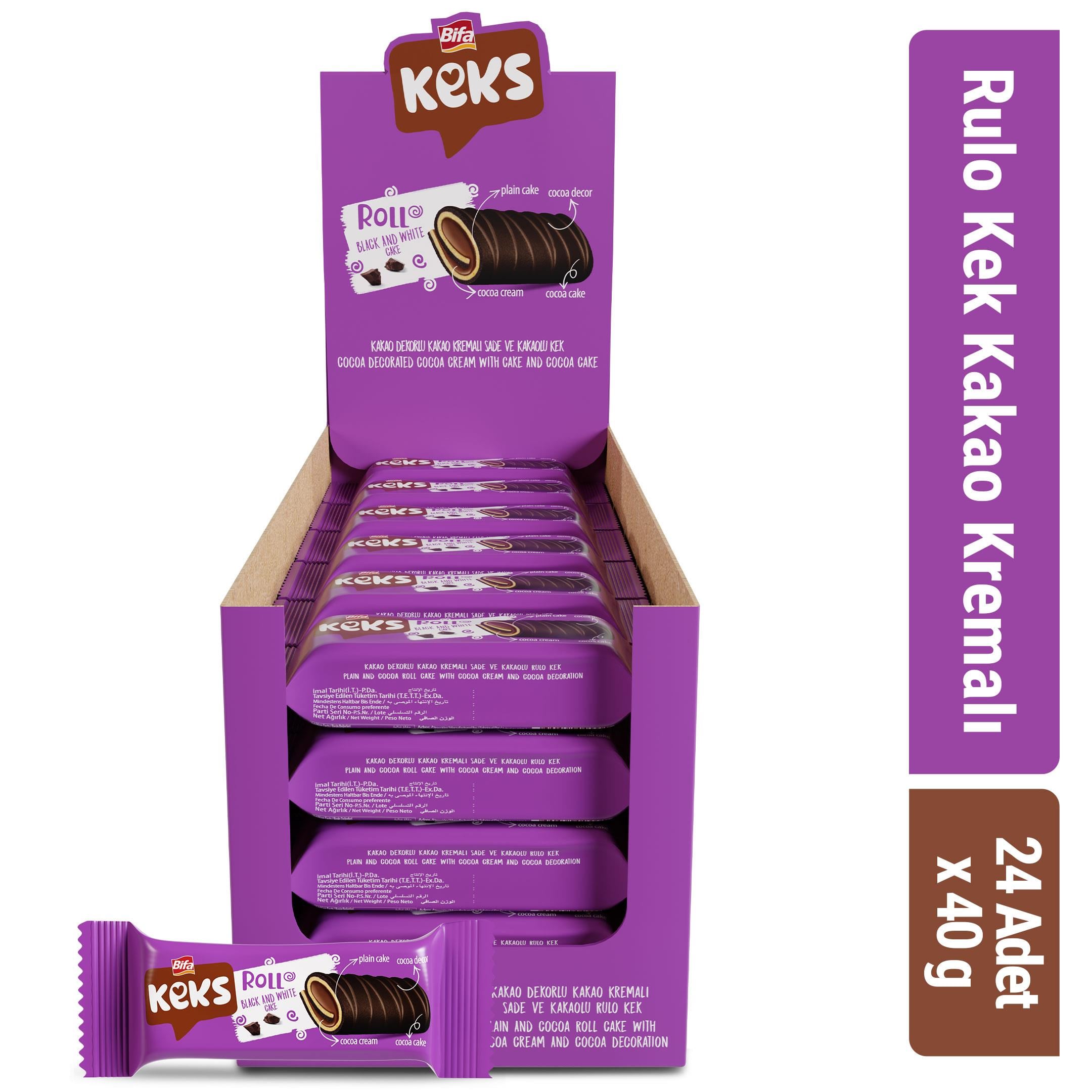 Bifa Keks Rulo Kek Kakao Kremalı 40gr x 24 adet