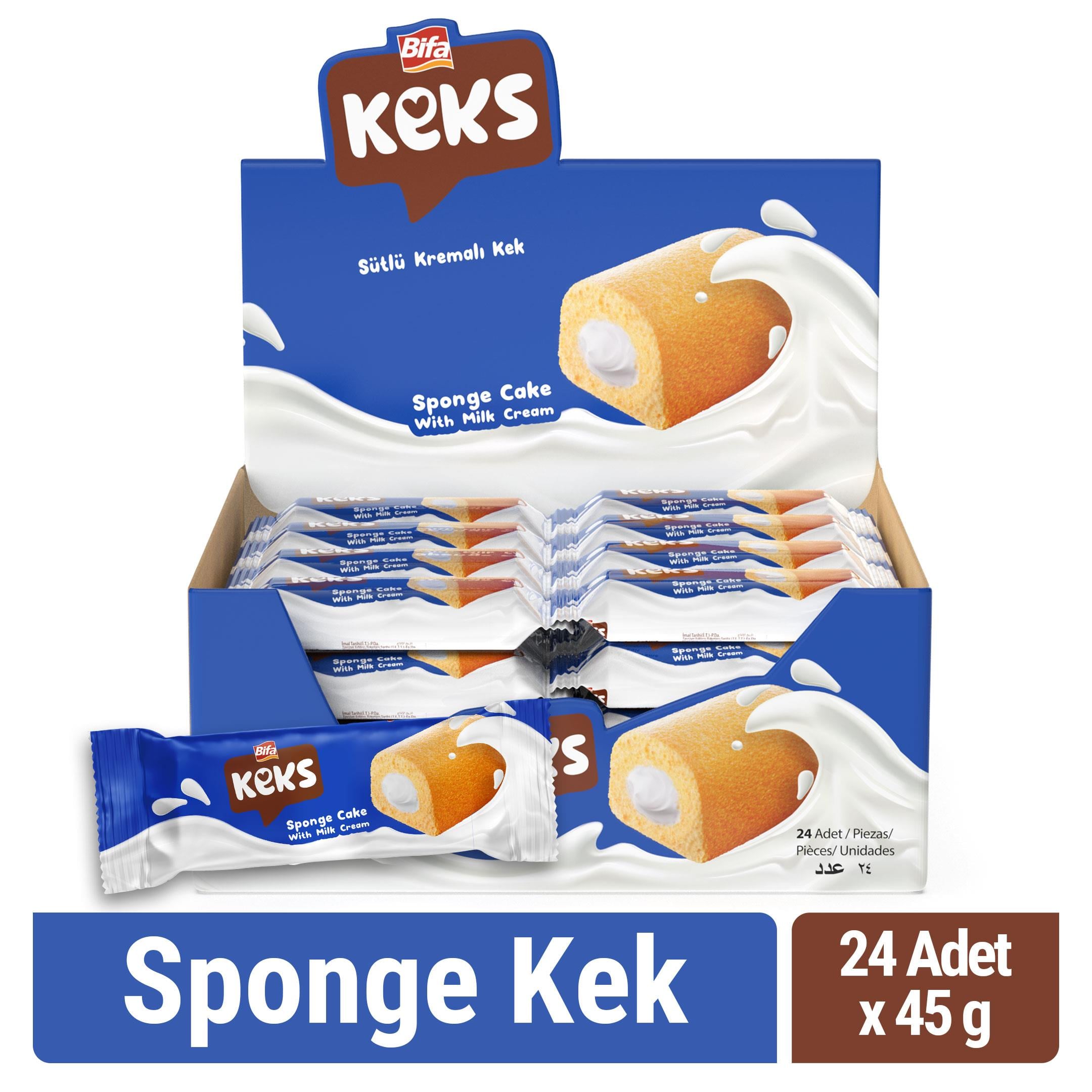 Bifa Keks Sponge Kek 45 gr x 24 adet