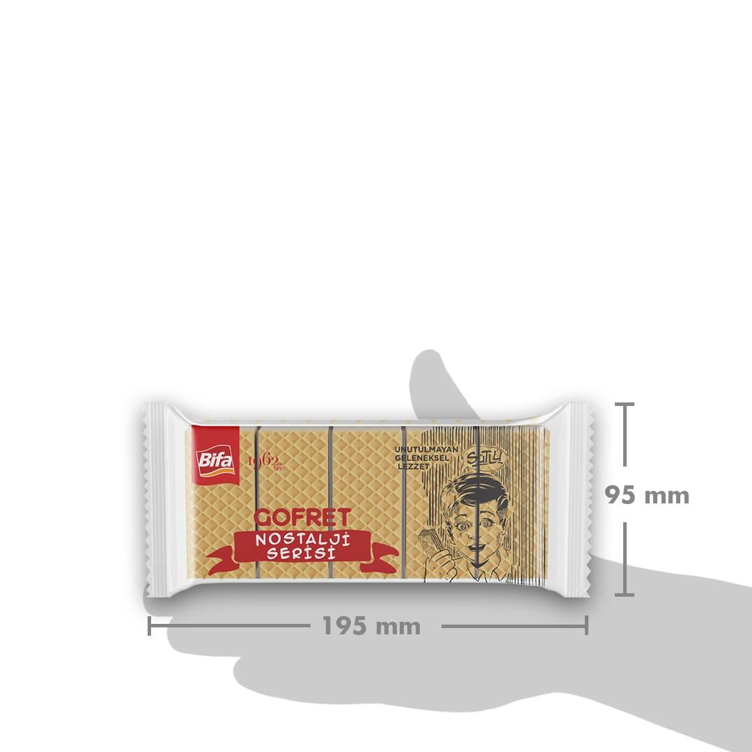 Bifa Nostalji Sütlü Vanilyalı Gofret 125 gr x 4 Adet
